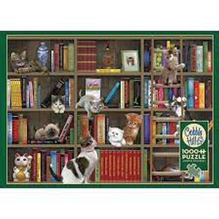 Cobble Hill - Kitty Librarians (1000-Piece Puzzle) - Limolin 