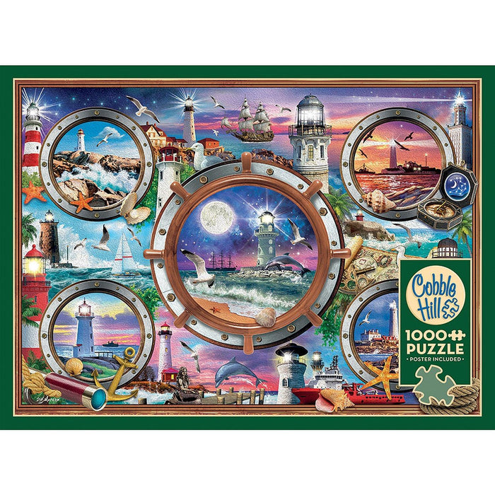 Cobble Hill - Lighthouses (1000-Piece Puzzle) - Limolin 