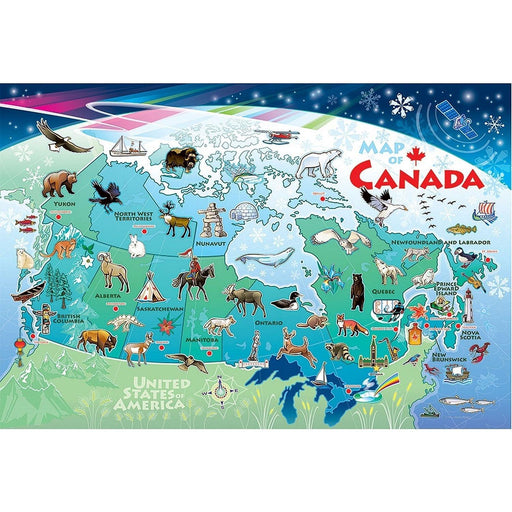 Cobble Hill - Map of Canada (1000-Piece Puzzle) - Limolin 