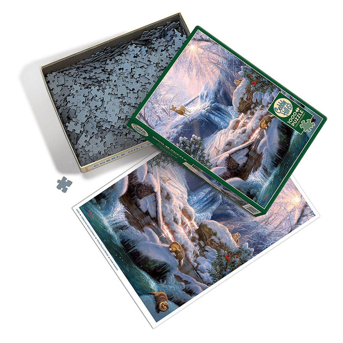 Cobble Hill - Mystic Fallsin Winter (1000-Piece Puzzle) - Limolin 