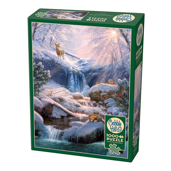 Cobble Hill - Mystic Fallsin Winter (1000-Piece Puzzle) - Limolin 