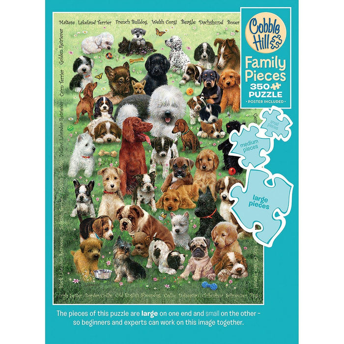 Cobble Hill - Puppy Love (350-Piece Puzzle) - Limolin 