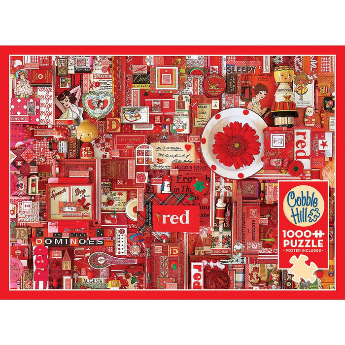 Cobble Hill - Red (1000-Piece Puzzle) - Limolin 