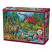 Cobble Hill - Red - Roofed Cabin (1000-Piece Puzzle) - Limolin 