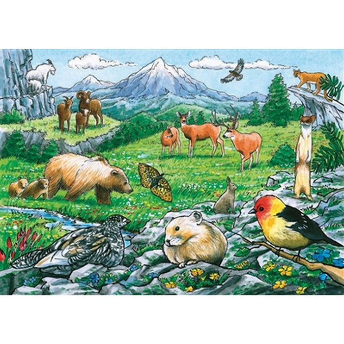 Cobble Hill - Rocky Mountain Wildlife (Puzzle Tray) - Limolin 