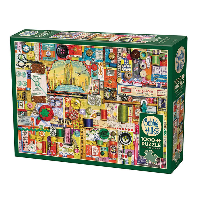 Cobble Hill - Sewing Notions (1000-Piece Puzzle) - Limolin 
