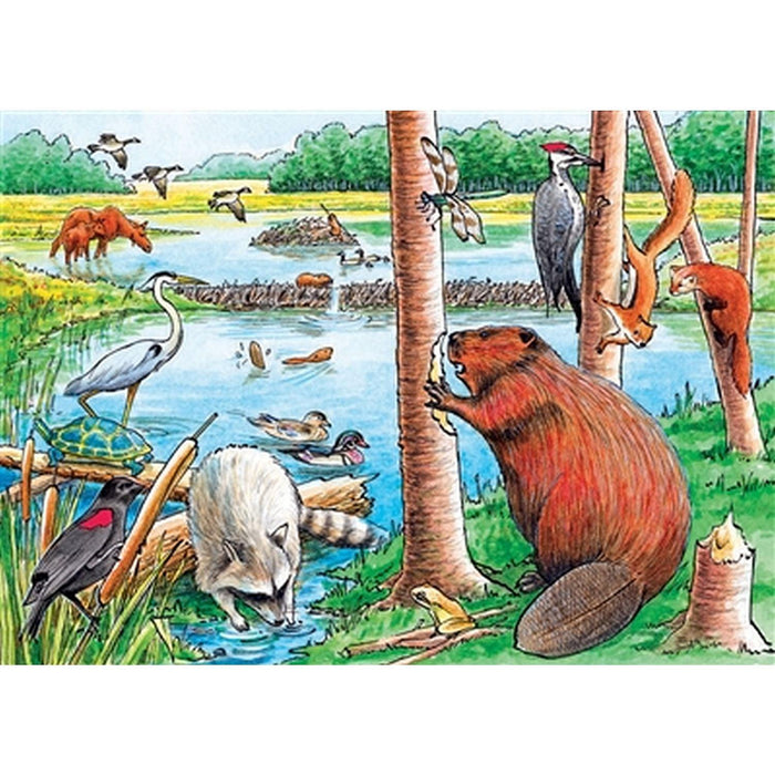 Cobble Hill - The Beaver Pond (Puzzle Tray) - Limolin 