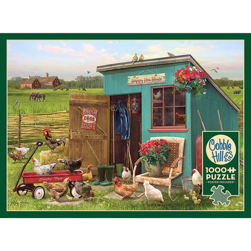 Cobble Hill - The Happy Hen House (1000-Piece Puzzle) - Limolin 