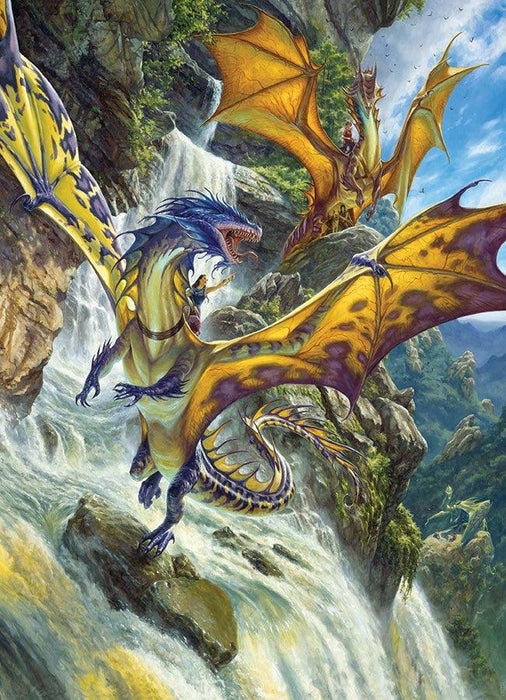 Cobble Hill - Waterfall Dragons (1000-Piece Puzzle) - Limolin 