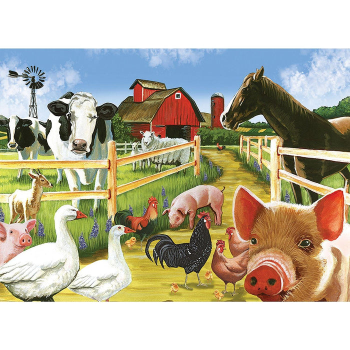 Cobble Hill - Welcome To The Farm (350-Piece Puzzle) - Limolin 