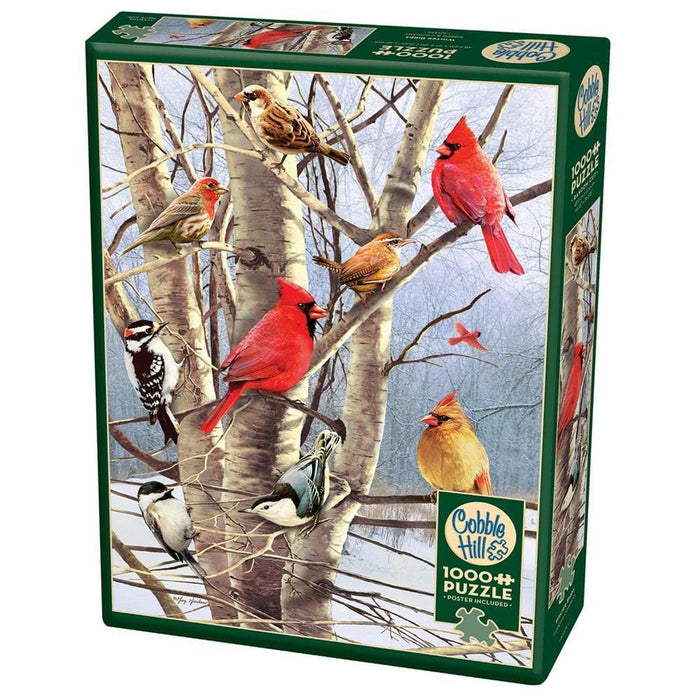 Cobble Hill - Winter Birds (1000-Piece Puzzle) - Limolin 
