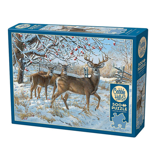 Cobble Hill - Winter Deer (500-Piece Puzzle) - Limolin 