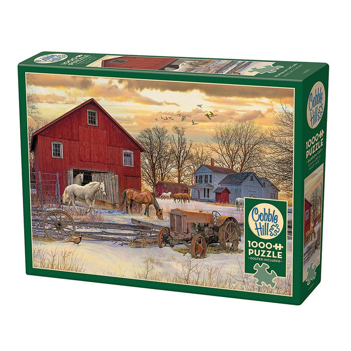 Cobble Hill - Winter On The Farm (1000-Piece Puzzle) - Limolin 