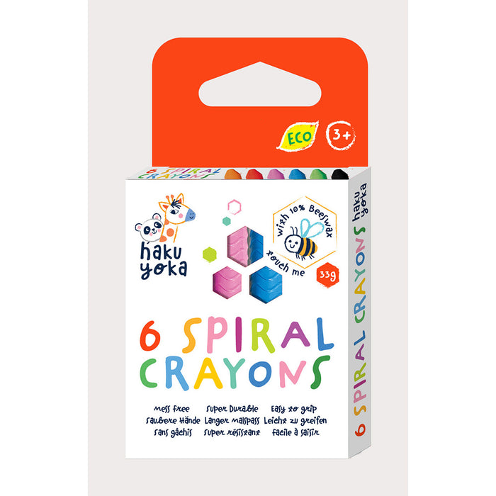 Yookidoo - Haku Yoka Spiral Crayon (27Pcs/Display-4 Asst)