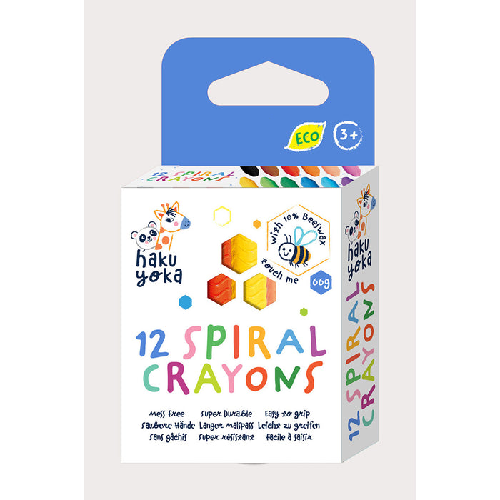 Yookidoo - Haku Yoka Spiral Crayon (27Pcs/Display-4 Asst)