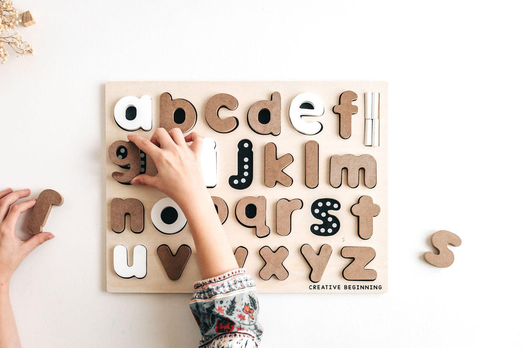 Creative Beginning - LOWERCASE ALPHABET - CHALKBOARD BASE WITH TRACERS