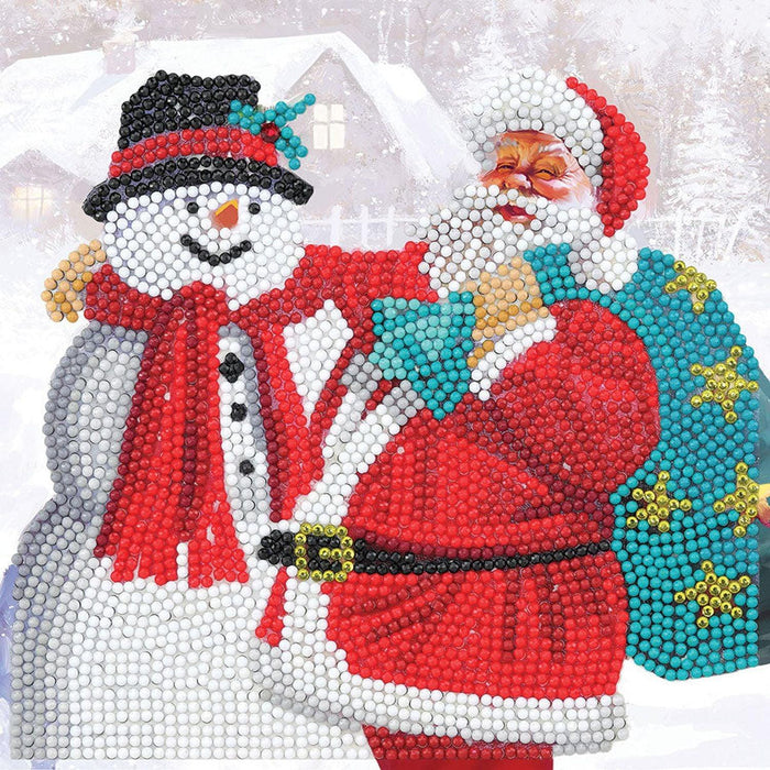 Crystal Art - CA Card - Santa and Snowman (2020) - Limolin 