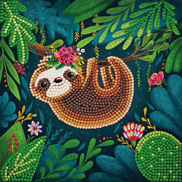 Crystal Art - CA Card - Sloth - Limolin 