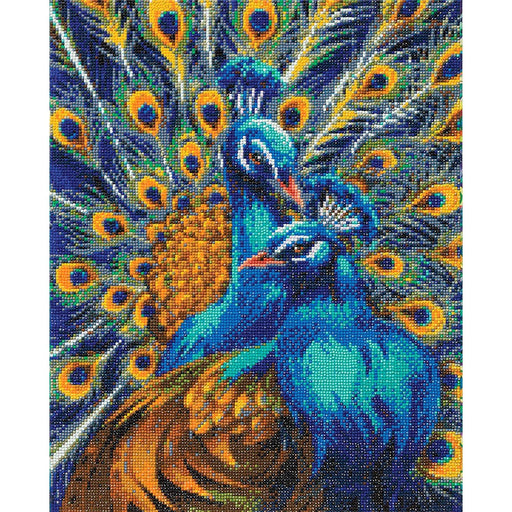 Crystal Art - CA Kit (Large) - Blue Rapsody Peacocks - Limolin 