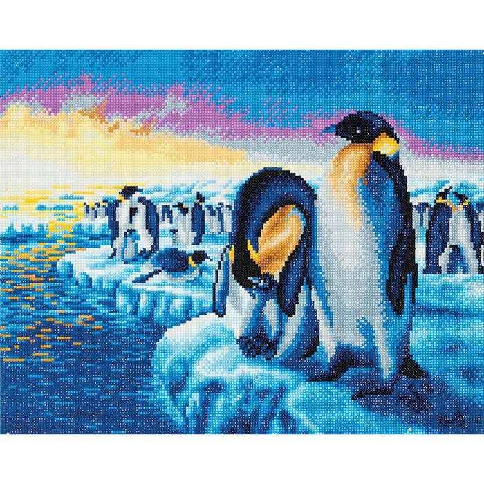 Crystal Art - CA Kit (Large) - Penguins of the Arctic - Limolin 