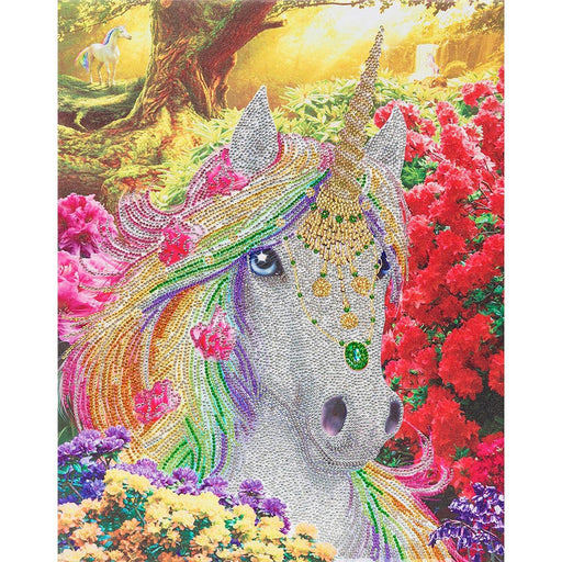 Crystal Art - CA Kit (Large) - Unicorn Forest - Limolin 