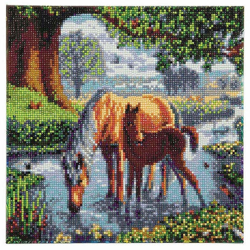 Crystal Art - CA Kit (Medium) - Fell Ponies - Limolin 