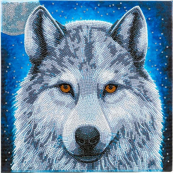 Crystal Art - CA Kit (Medium) - Moonlight Wolf - Limolin 