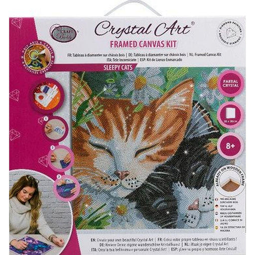 Crystal Art - CA Kit (Medium) - Sleepy Cats - Limolin 