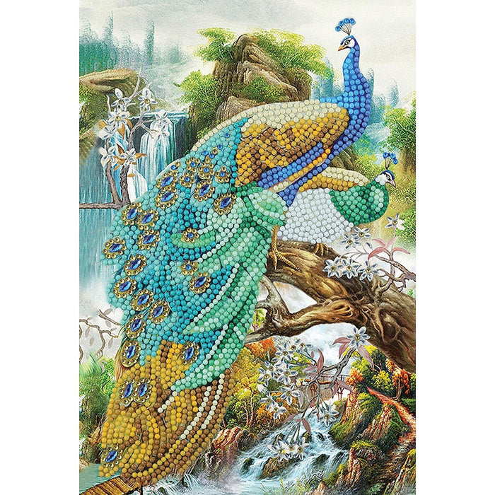Crystal Art - CA Notebook - Peacock Waterfall - Limolin 