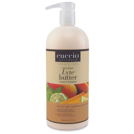 Cuccio - Lytes Ultra-Sheer Body Butter Mango & Bergamot (32oz) - Limolin 