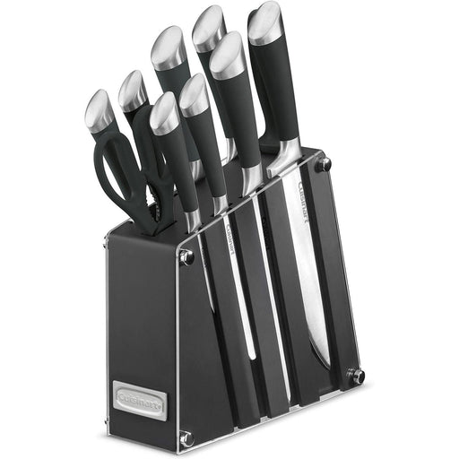 Cuisinart - 11 pc Acrylic Knife Block Set, Black