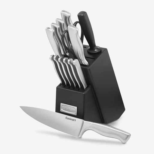 Cuisinart - 15-Piece Stainless Steel Knife Block Set