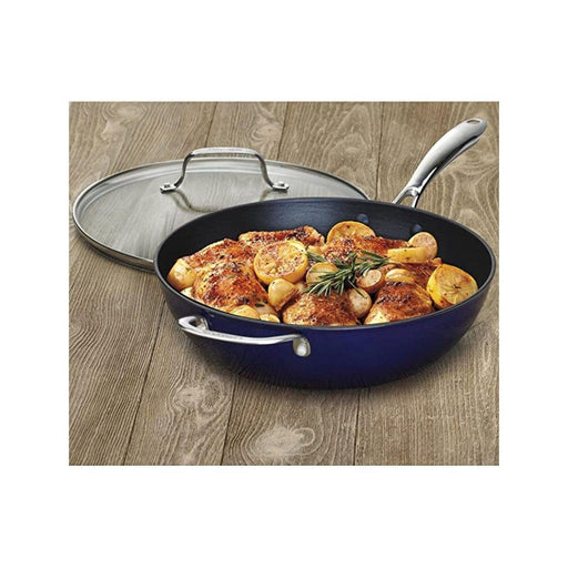Cuisinart - 4.5 QT. (4.3L) Blue Chef's Pan With Cover - Limolin 