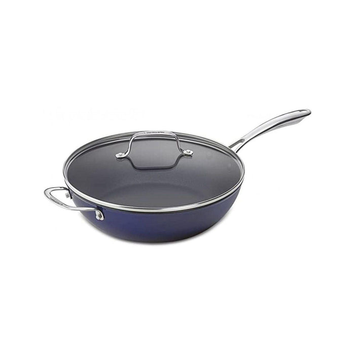 Cuisinart - 4.5 QT. (4.3L) Blue Chef's Pan With Cover - Limolin 