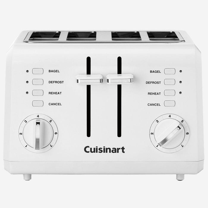 Cuisinart - 4-Slice Compact Toaster (WHITE) - Limolin 