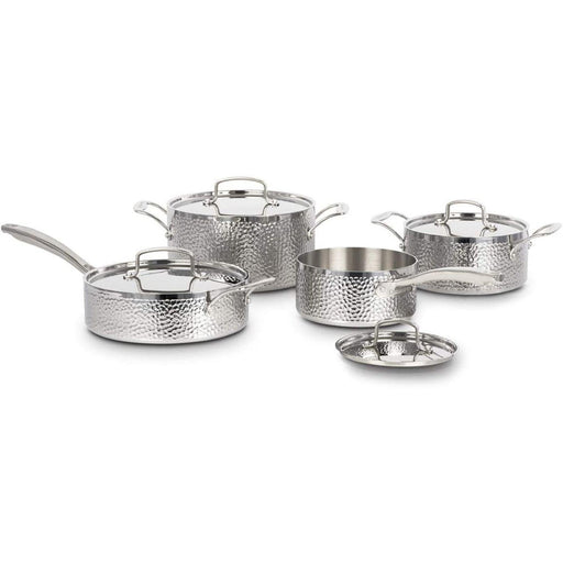 Cuisinart - 8-piece Vintage Hand Hammered Tri-ply Cookware Set - Limolin 