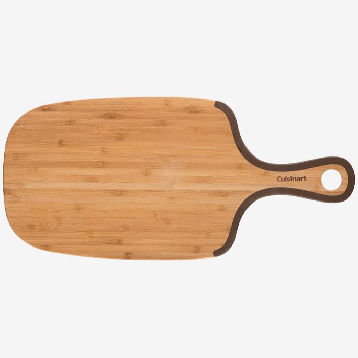 Cuisinart -Bamboo Cutting Board With Helper Handle- 8x17 In Non-Slip