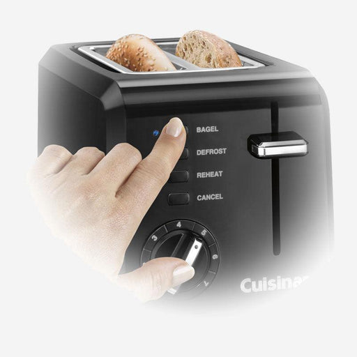 Cuisinart - Black Compact Toaster (BLACK)-2-Slice