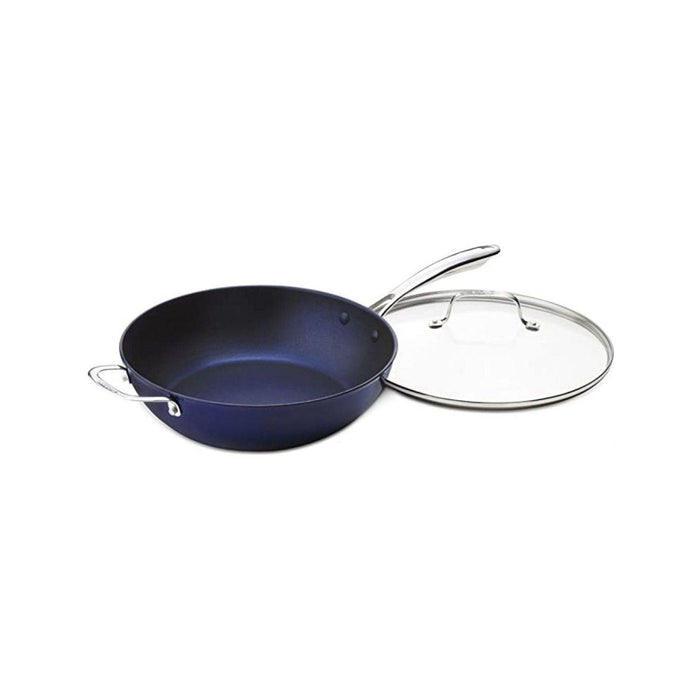 Cuisinart - 4.5 QT. (4.3L) Blue Chef's Pan With Cover - Limolin 