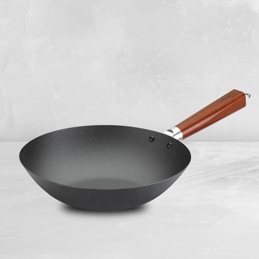 Cuisinart - Carbon Steel Wok With Premium Wood Handle (11" )