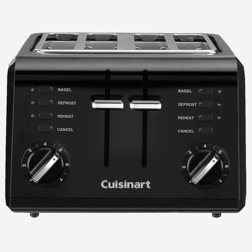 Cuisinart - Compact Toaster - Black -4-Slice