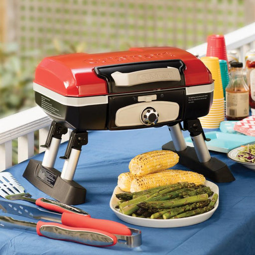Cuisinart - Petite Gourmet Portable Tabletop Gas Grill - Red