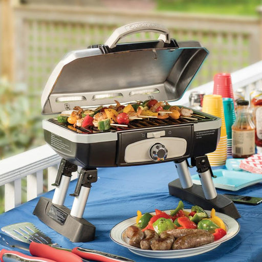 Cuisinart - Petite Gourmet Portable Tabletop Gas Grill - Silver