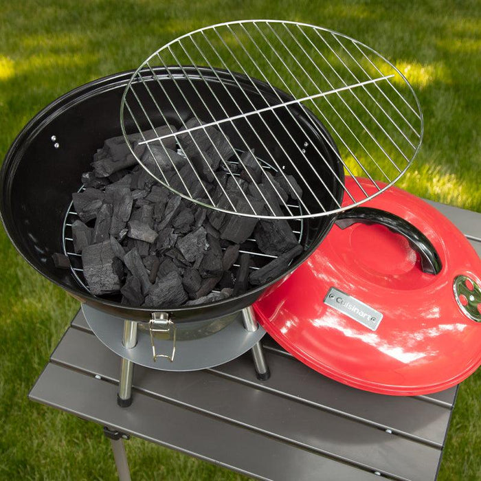 Cuisinart - Portable Charcoal Grill, Red ( 14")