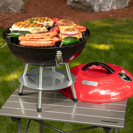 Cuisinart - Portable Charcoal Grill, Red ( 14")