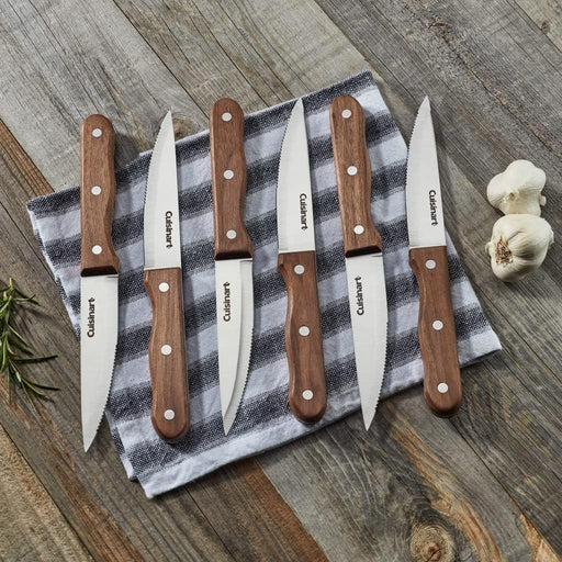 Cuisinart - Triple Rivet Walnut Steak Knife Set (6pc)