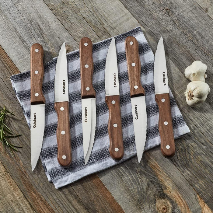 Cuisinart - Triple Rivet Walnut Steak Knife Set (6pc)
