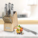 Cuisinart - Vintage Collection Hand Hammered Stainless Steel Knife Block Set, 15 Piece,