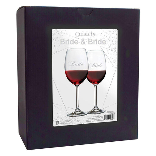 Cuisivin - Bride & Groom Wine Glass Set - Limolin 