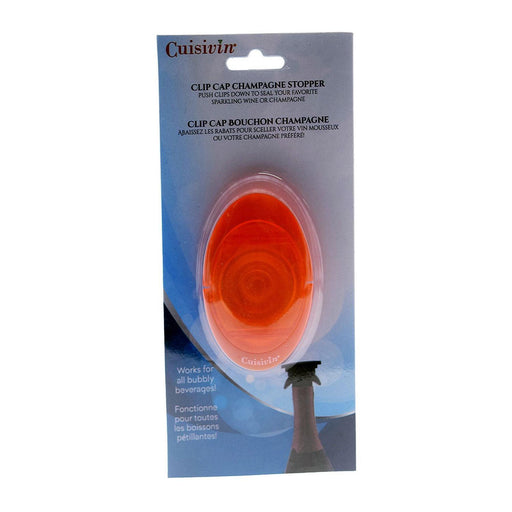 Cuisivin - Clip Cap Champagne Stopper - Orange - Limolin 